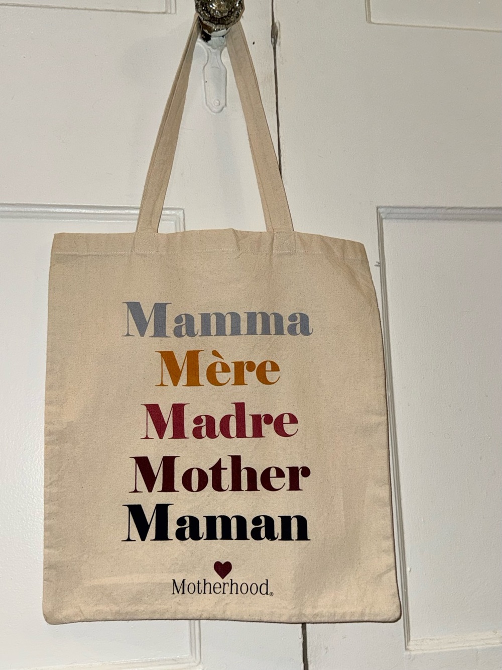 Motherhood Maternity Multilingual Mom Tote